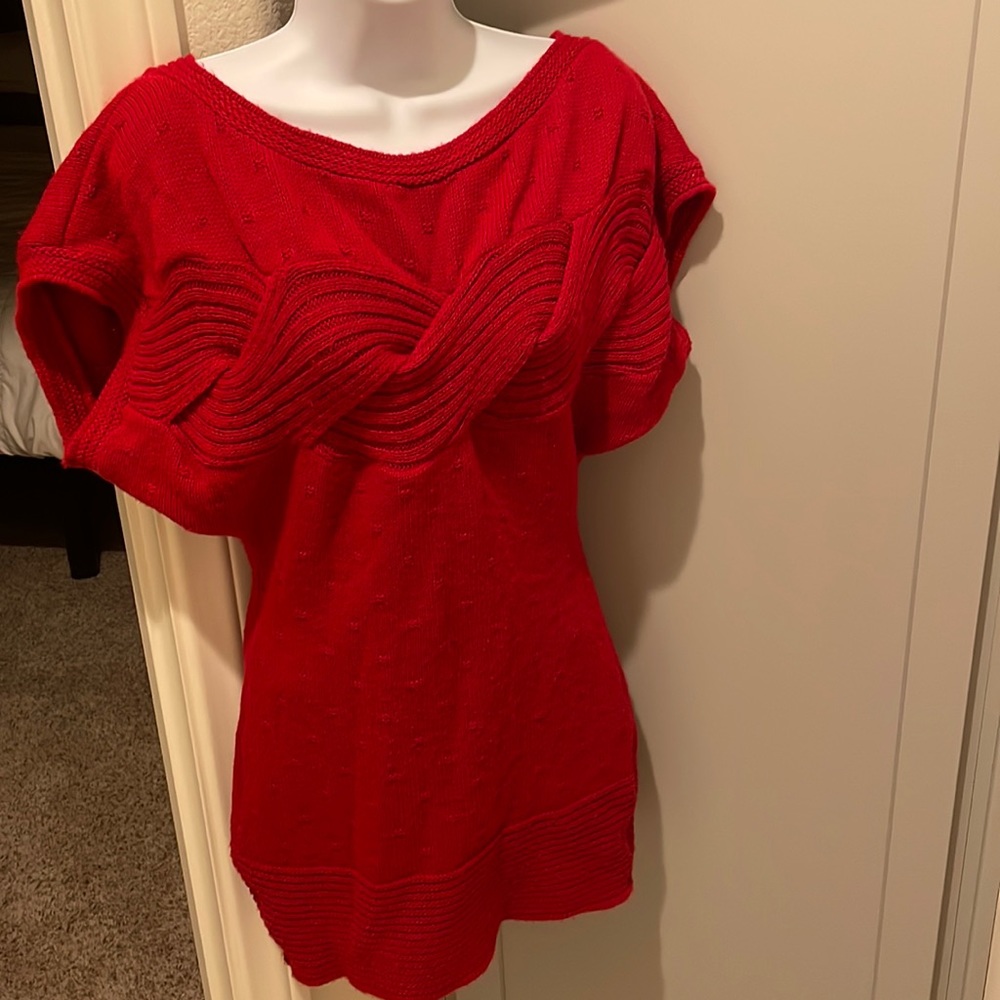 Red Bebe Sweater Dress